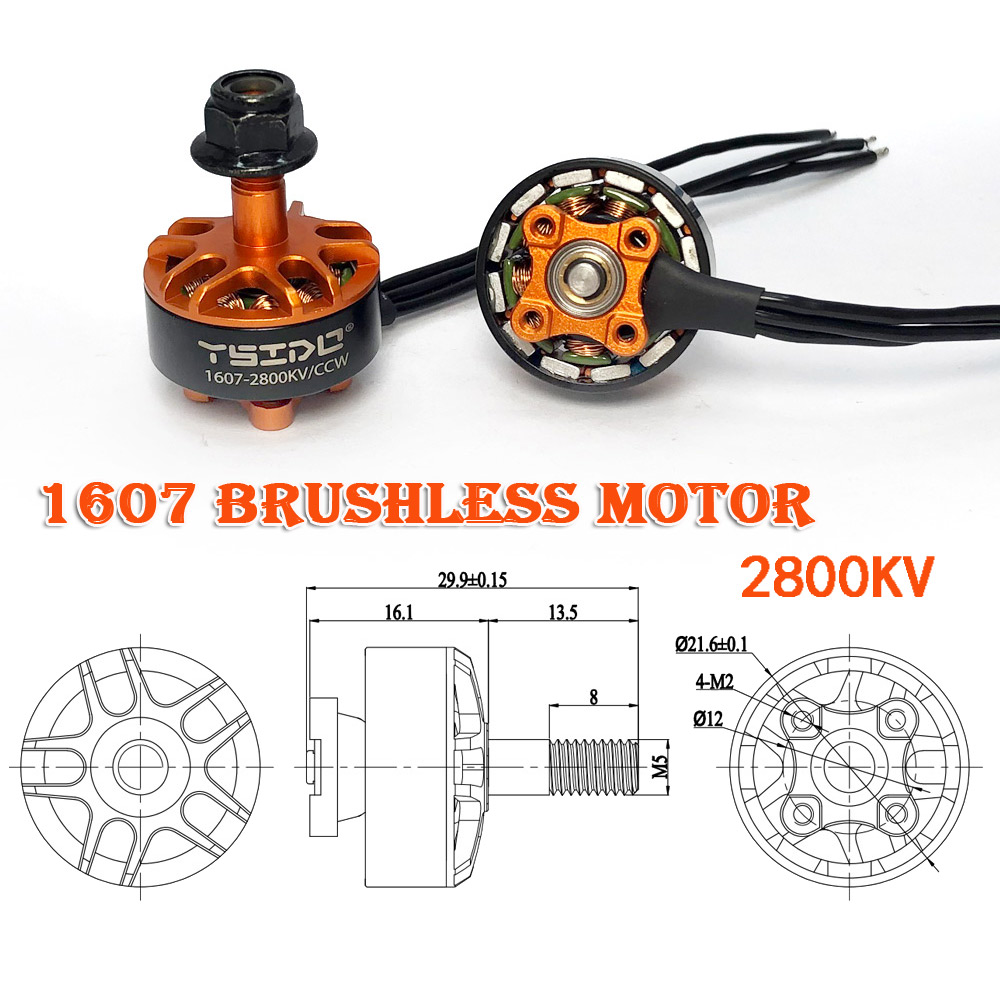 Ysido 1607 2800kv 3850kv 2-4S  - Walksnail Avatar Hd Goggles X recensie en prijs