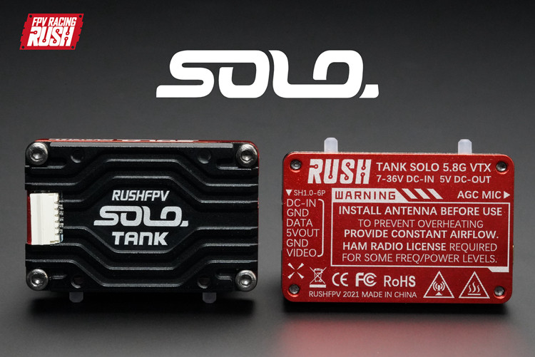 RUSHFPV 5.8G Analoge VTX SOLO  - Foxeer Reaper Extreme 2.5W Vtx recensie en prijs