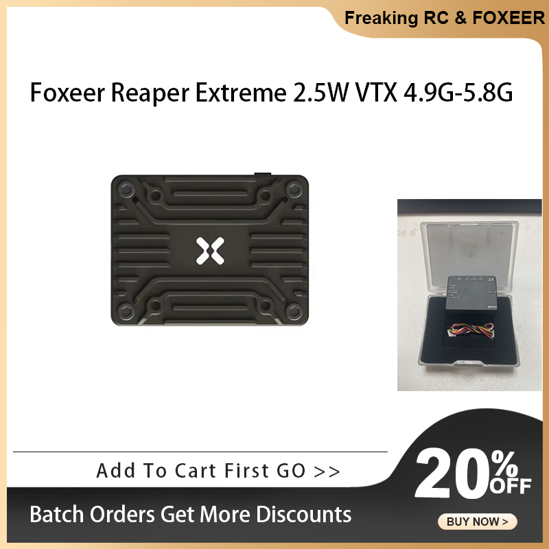 Foxeer 4.9G~6G Reaper Extreme  - Foxeer Reaper Extreme 2.5W Vtx recensie en prijs